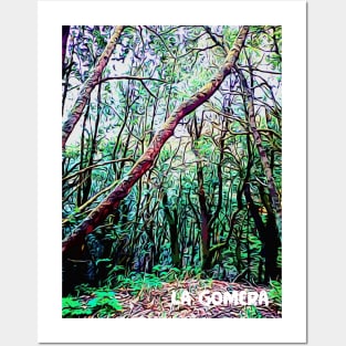 La Gomera forest trees Laurisilva Jurassic Park Posters and Art